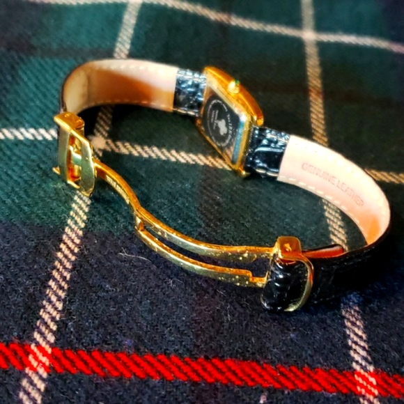 VTG JBK Rhinestone Watch by CAMROSE & KROSS - Mock-Croc Leather Band - EVC - Picture 6 of 7